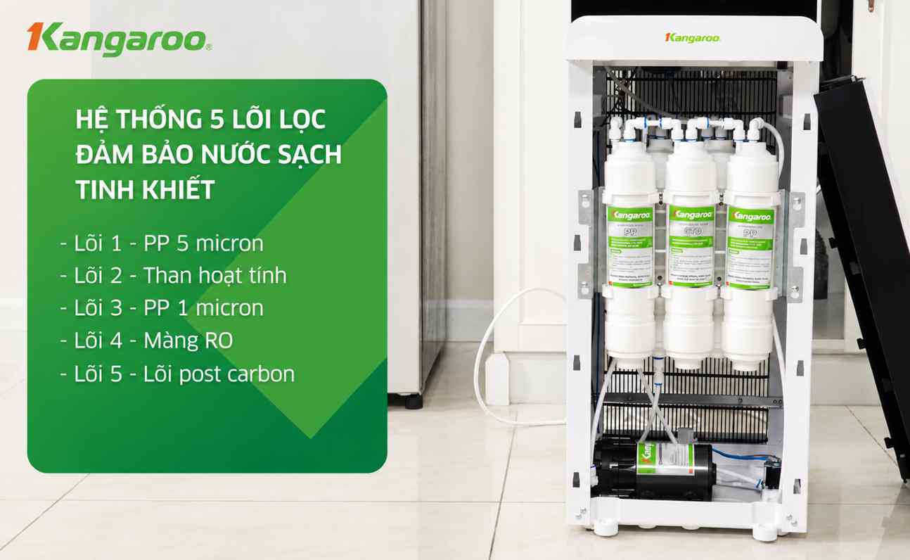 Máy lọc nước nóng lạnh Kangaroo KG62A3